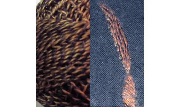 PT6 Orange Twisted Tweed