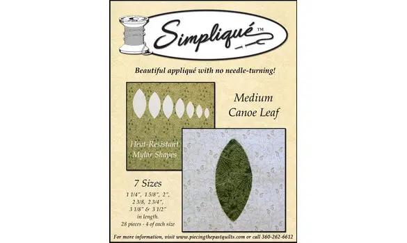 Feuilles canoé moyennes