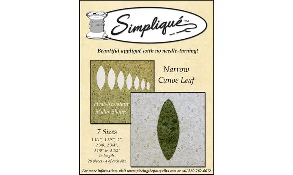 Feuilles Canoé étroites