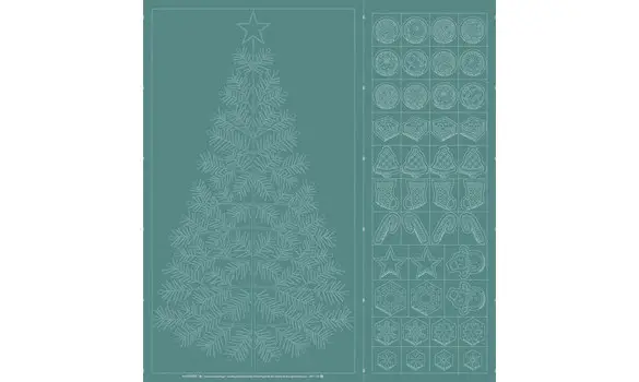 Seasons Greeting bleu sarcelle