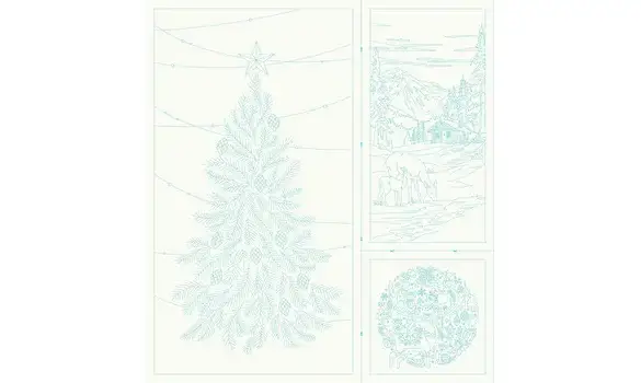 Season greating 2 blanc