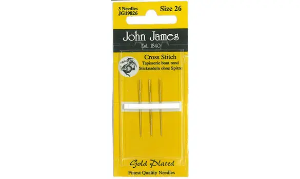 John James cross stich gold 26