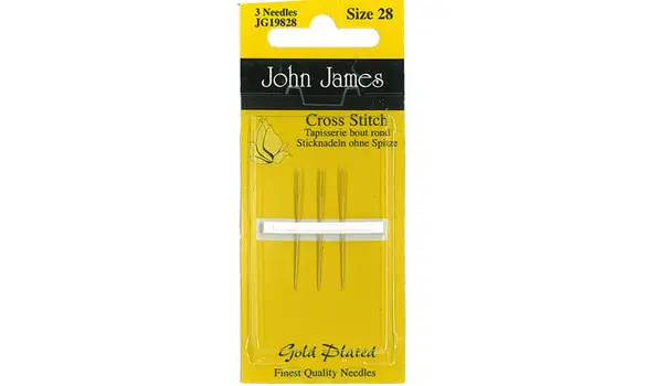 John James cross stich gold 28